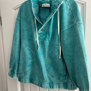 Zenana Outfitters Turquoise Hoodie